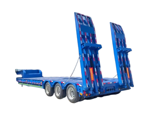 CIMC 100 tonnes camion de transport de conteneurs semi-remorque à lit bas