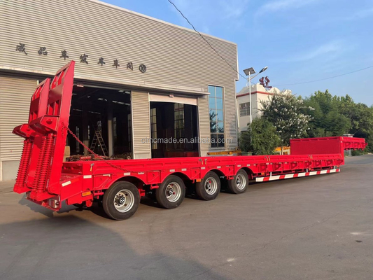 CIMC 60-100 tonnes Semi-remorque à large charge personnalisée à lit bas