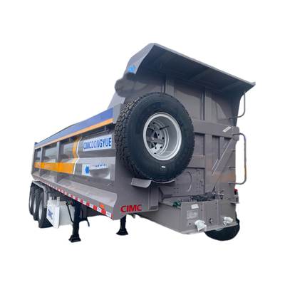 CIMC Factory 3 axes camion de marchandises chinois remorque décharge semi-remorque décharge camion