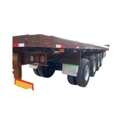 s Semi-remorque à 4 essieux à plat Charge utile maximale 20001-25000 kg et support de jambe standard CIMC