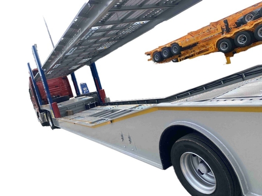 CIMC usine de qualité directe en acier inoxydable 2 essieu 8-9 charge véhicule de transport semi-remorque