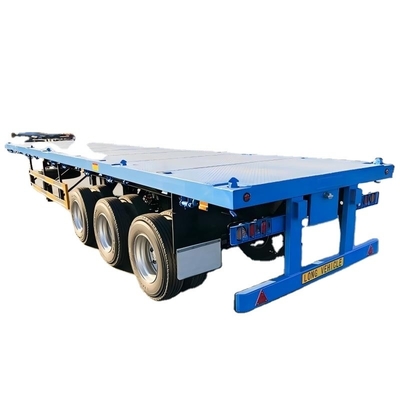 CIMC 3 essieux ou personnalisation avec plateforme de grains de 3 mm 4 mm 20 pieds 40 pieds conteneur de toutes sortes de fret camion plat semi-remorque