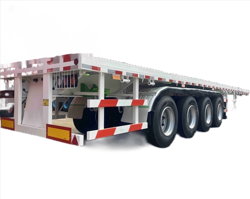 CIMC haute qualité acier triple axe robuste 40ft performances durables avec une gamme d'options de pneus semi-remorque à plat