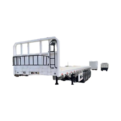 CIMC Heavy-Duty Fatbed Semi-Trailer: Conçu pour le transport stable et efficace de charges de grande taille et d'équipements lourds