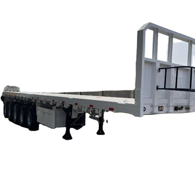 CIMC 5 essieux 40ft extension de corde étirée euphores et des crochets aident à fixer la cargaison tracteur camion plat-couvert Semi-remorque