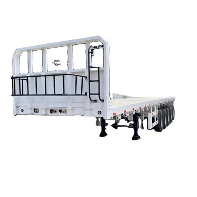 CIMC acier de haute qualité Chine prix d'usine 3/ 4 /5 Axle 48-60 Tonnes Entrepôt Relèche/Plateau à vendre Semi-remorque à plateau