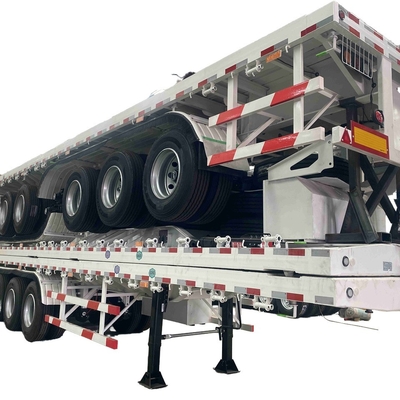 CIMC d'occasion expédition 20ft 40ft 50ft 53ft 40ft 2 3 4 5 essieux remorques semi-camions plates remorques plates