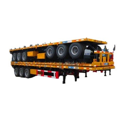 CIMC Le prix le plus bas utilisé 2 3 4 capacité d'essieu 30 à 100 t 20ft 45ft 40ft vente à chaud conteneur camion semi-remorque à plat