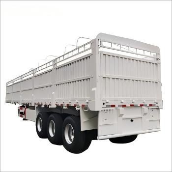 CIMC 3 axes Fence Truck remorque de camion à suspension mécanique Chine Fournisseur Vente directe Fence semi-remorque
