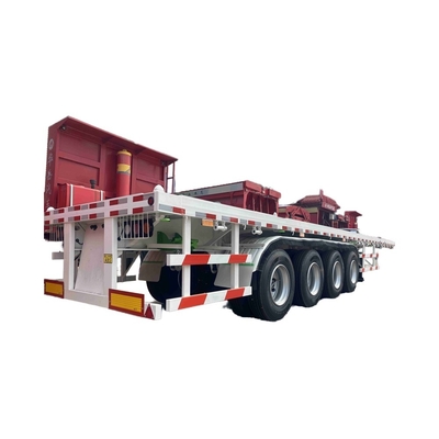 CIMC Meilleure qualité 3-4 essieux 60t Nouveau semi-remorque à lit bas bas bas 3 essieux 80t Lowbed Lowboy Low Flatbed Remorque à vendre