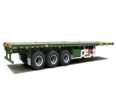 Prix d'usine Container à trois axes semi-remorque à plateau Chassis à trois axes semi-remorque à plateau 40 pieds Container à plateau semi-remorque à vendre