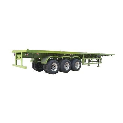 Vente en gros de véhicules à roues plates personnalisables de 100 tonnes Nouveau conteneur de transport à trois essieux Wabco Système de freinage Matériau en acier