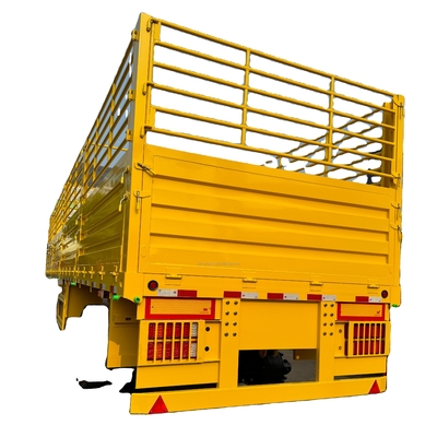 CIMC Fabrique de matériaux de grande qualité Camion à clôture à trois essieux de transport de marchandises Semi-remorque Chine Fournisseur Vente directe Camion à clôture semi-remorque