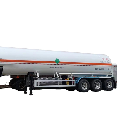 CIMC alliage de fer ou d'aluminium gaz naturel liquéfié cryogénique oxygène d'azote 26,5 27,7 cbms ou de taille personnalisée semi-remorque pétrolier