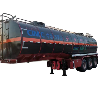 CIMC bon marché acier au carbone à 3 axes 40KL 36cbms pavage pétrole asphalte bitume huile de palme transport de carburant camion-citerne semi-remorque
