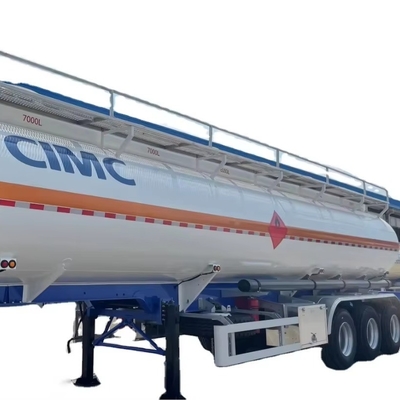 CIMC 3 essieux 8000L/5500L/7000L/7500L essence et diesel 4 compartiments conception 28 KL acier réservoir hydraulique de carburant