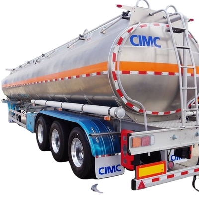 CIMC 33000 40000 45000 50000 60000 Litres 3 essieux Alliage d'aluminium Carburant essence essence réservoir d'huile semi-remorque à vendre