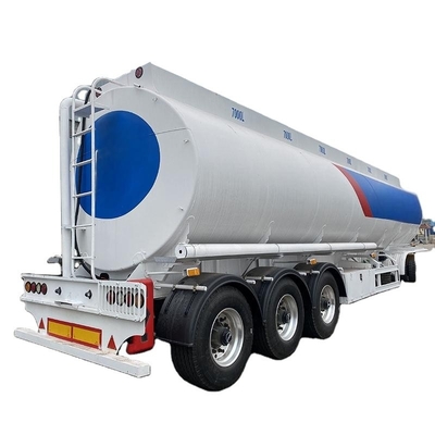 CIMC tri-essieu acier inoxydable essence diesel essence 6-7 entrepôt séparé 7000L transport pétrole carburant camion-citerne semi-remorque