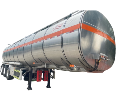 CIMC dernière alliage d'aluminium de haute résistance 3 essieu avec un moteur puissant de capacité de 25000-70000L réservoir de carburant diesel semi-remorque