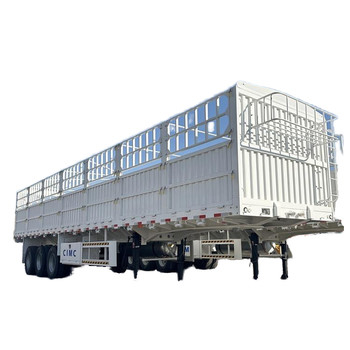 Nouveau modèle de semi-remorque de clôture pour le transport d'animaux ou le transport lourd