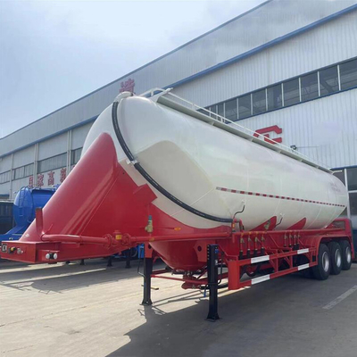 CIMC acier alliage à haute traction à faible teneur en carbone 40cbms 3 essieux en forme de W grosseur transporteur Ciment semi-remorque