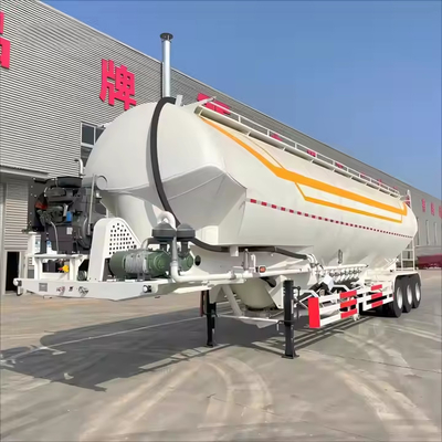 CIMC 3 Transports par essieu Ciment Matériaux granulaires ou ciment en vrac sec Poudre de ciment Cisterne semi-remorque remorque