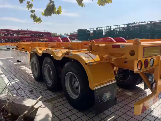 Fer d'acier 20 pieds 40 pieds 50 pieds 53 pieds 2 3 4 5 essieux cadre conteneur de transport chassis squelette semi-remorque
