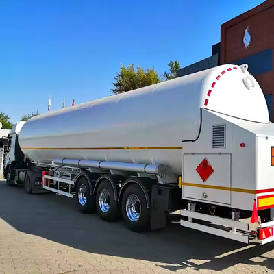 13150*2500*4100mm 1 Compartiment 45CBM 60000 litres réservoir de transport de GNL Semi-remorque