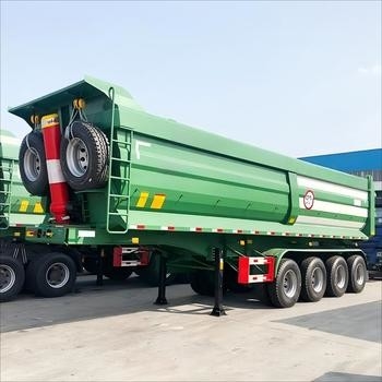 Africa Heavy-Duty Dump Truck Semi-Trailer: conçu pour le transport et le déchargement efficaces de matières en vrac et de déchets