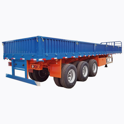 Container à paroi latérale lourde amélioré Semi-remorque polyvalente Transport de conteneurs durable et efficace