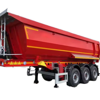 Africa Heavy-Duty Dump Truck Semi-Trailer: conçu pour le transport et le déchargement efficaces de matières en vrac et de déchets