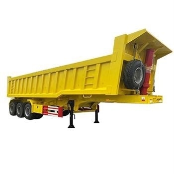 Africa Heavy-Duty Dump Truck Semi-Trailer: conçu pour le transport et le déchargement efficaces de matières en vrac et de déchets