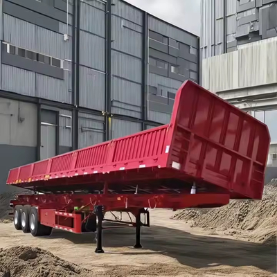 CIMC 40FT 3 essieux, poids de 8,5 tonnes, suspension mécanique à paroi, demi-remorque à roulement latéral