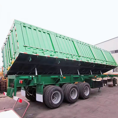 Semi-remorque à 3 essieux à bascule pour le transport des mines de charbon conçue pour un transport efficace