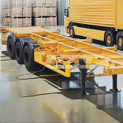 CIMC acier à haute traction 70 tonnes capacité de chargement 20 ou 40 pouces squelette semi-remorque
