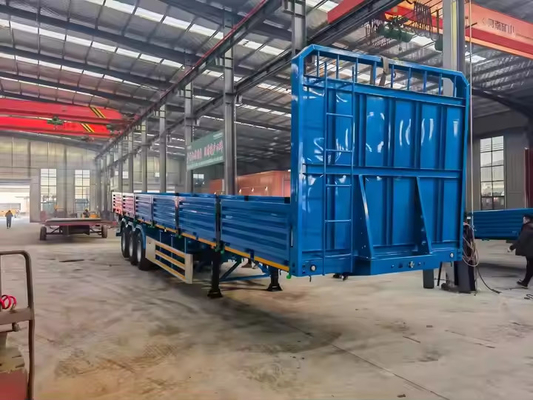 CIMC acier personnalisé à partir de 6T avec 3 axes Chinois camion chargement clôture camion semi-remorque