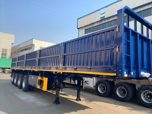 Container à paroi latérale lourde amélioré Semi-remorque polyvalente Transport de conteneurs durable et efficace