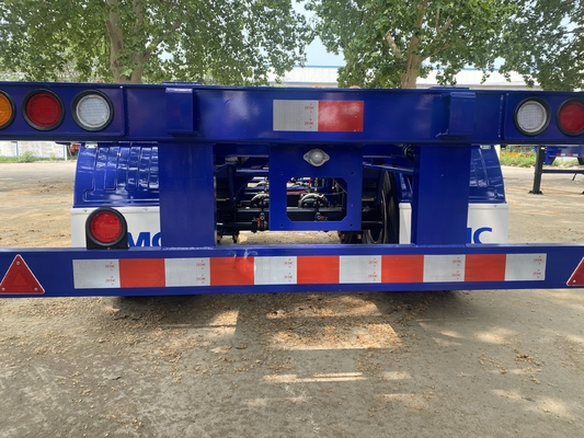CIMC Squelette en acier rentable 3 essieux 28 tonnes Semi-remorque de transport de fret