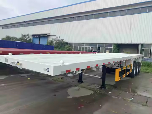 CIMC 40/45ft en acier à 4 essieux remorques à plat extensibles pour conteneurs de chargement surdimensionnés