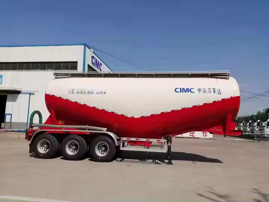CIMC 3 essieux 35cbms générateur diesel mélange à sec Mortier poudreuse réservoir de chargement Semi-remorque