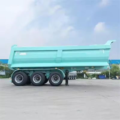 CIMC Chine usine d'acier en forme de U 3 essieux lourd hydraulique extrémité arrière remise à l'air libre chariot semi-remorque