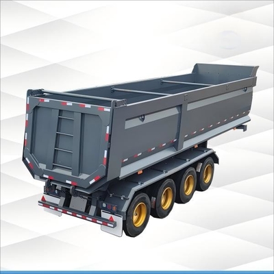 Africa Heavy-Duty Dump Truck Semi-Trailer: conçu pour le transport et le déchargement efficaces de matières en vrac et de déchets