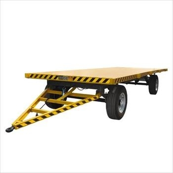 Ferme à 2 essieux, plateforme plate, traction à plat, remorque complète avec échelle