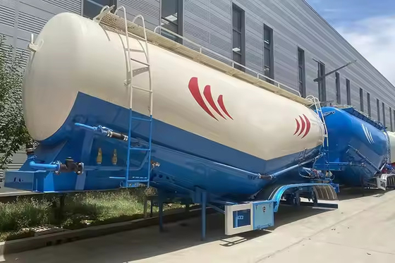 3 axes Silos, camions-citernes, semi-remorques 40 45 50 Tonnes, transport de poudre pour le ciment