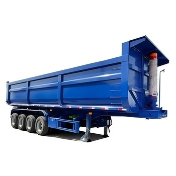 Africa Heavy-Duty Dump Truck Semi-Trailer: conçu pour le transport et le déchargement efficaces de matières en vrac et de déchets