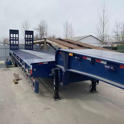 Excavateur à couche basse, transport à couche basse, semi-remorque de 100 tonnes