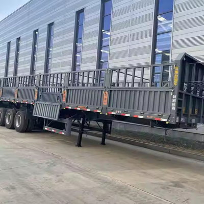 40 pieds 3 essieux 60 tonnes 13m Semi-remorque personnalisée