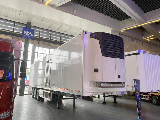 Trailers de camions réfrigérés à 3 essieux, semi-trailers cryogéniques, trailers congelés
