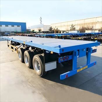 Semi-remorque à deux axes pour le transport stable et efficace de charges surdimensionnées