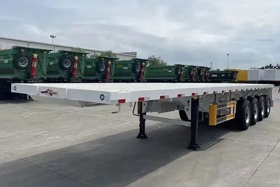 Semi-remorque à lit plat de 30 à 100 tonnes et remorque de camion